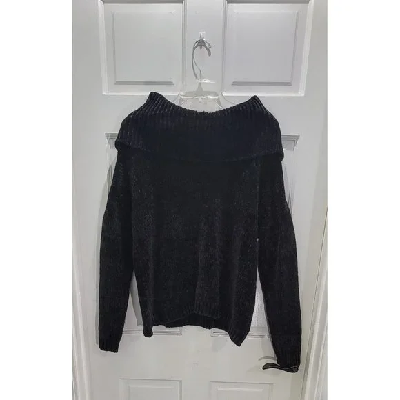 Michael Kors Women's Large Black Long Sleeve Turtleneck Sweater - Picture 6 of 14